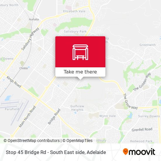 Stop 45 Bridge Rd - South East side map