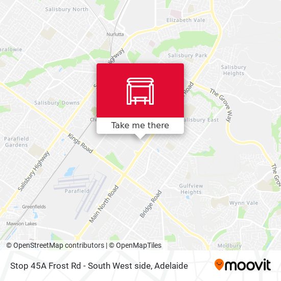 Stop 45A Frost Rd - South West side map
