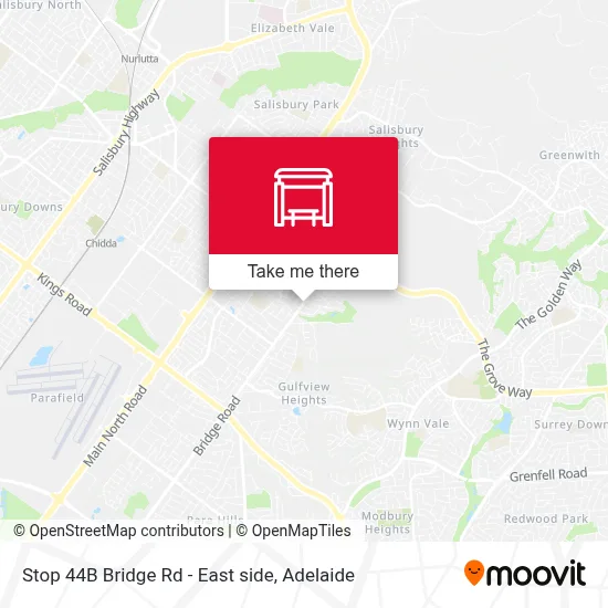 Mapa Stop 44B Bridge Rd - East side