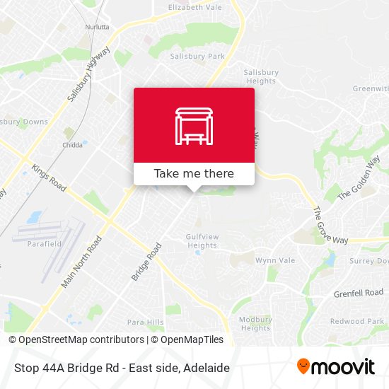 Stop 44A Bridge Rd - East side map