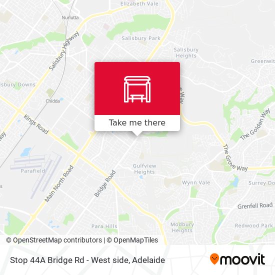 Stop 44A Bridge Rd - West side map