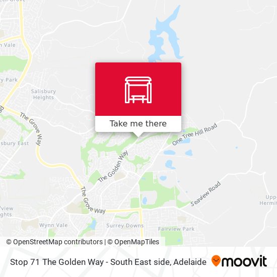 Stop 71 The Golden Way - South East side map