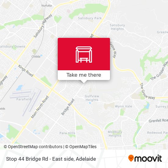 Mapa Stop 44 Bridge Rd - East side