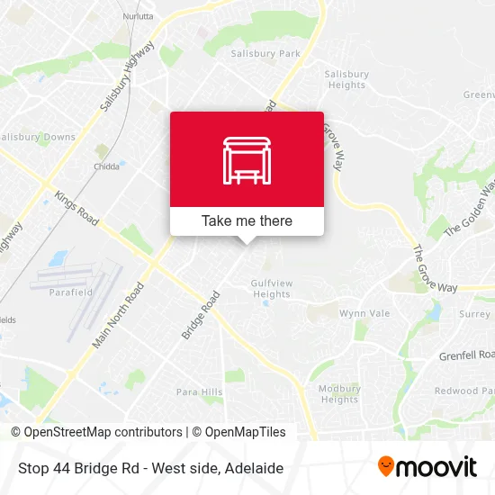 Mapa Stop 44 Bridge Rd - West side