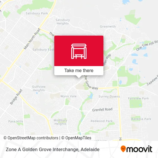 Mapa Zone A Golden Grove Interchange