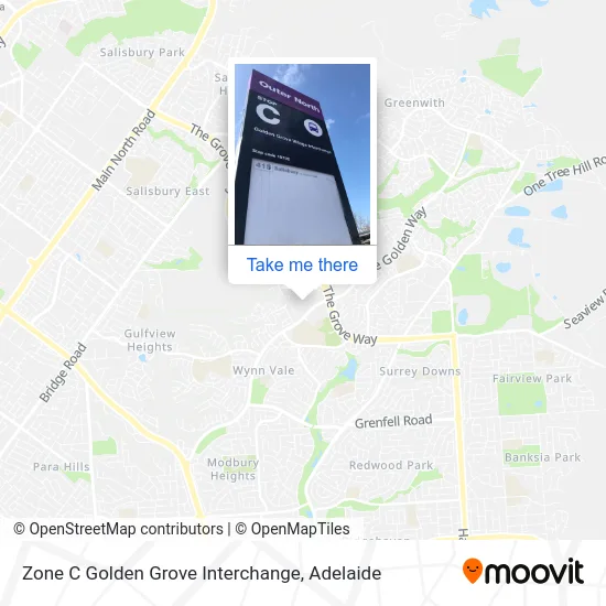 Mapa Zone C Golden Grove Interchange