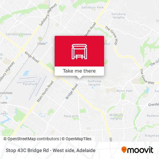 Stop 43C Bridge Rd - West side map