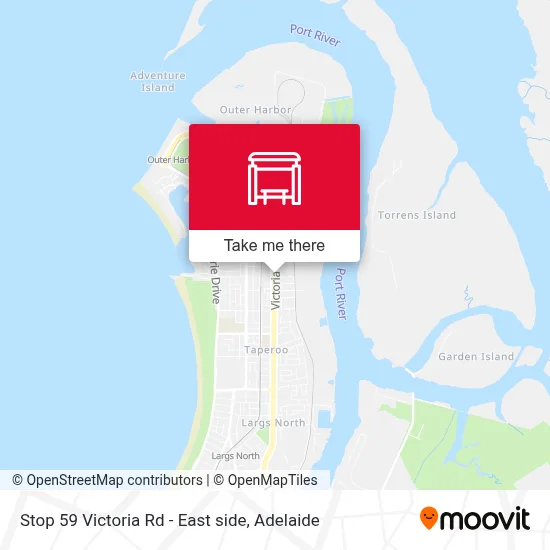 Mapa Stop 59 Victoria Rd - East side