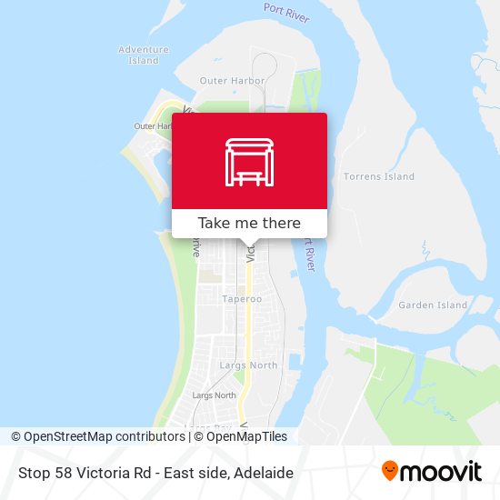 Stop 58 Victoria Rd - East side map