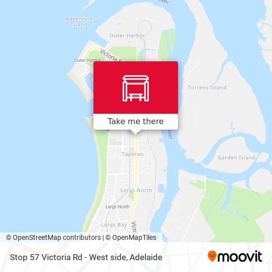 Stop 57 Victoria Rd - West side map