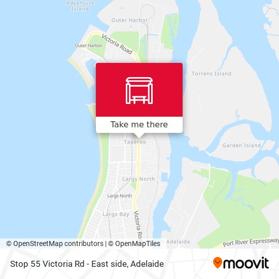 Stop 55 Victoria Rd - East side map