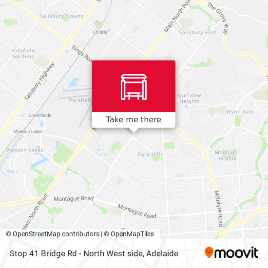 Stop 41 Bridge Rd - North West side map