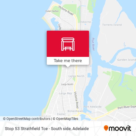 Stop 53 Strathfield Tce - South side map