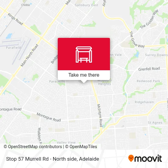 Mapa Stop 57 Murrell Rd - North side