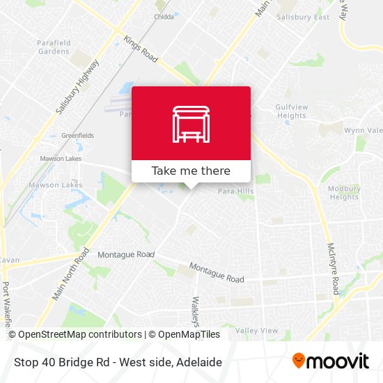 Mapa Stop 40 Bridge Rd - West side