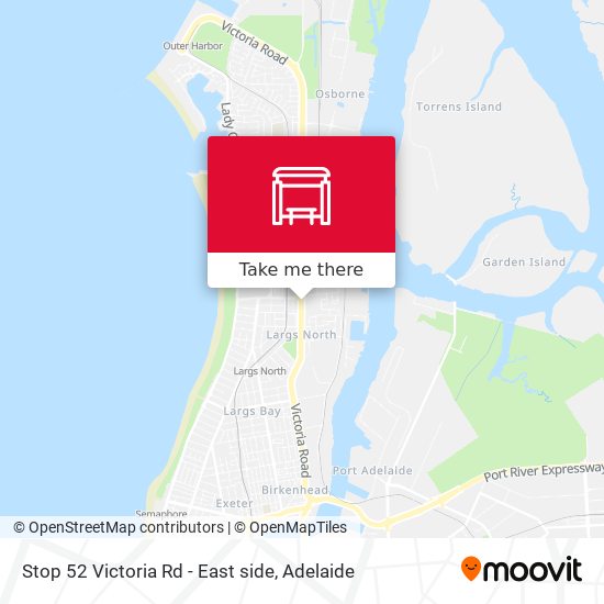 Stop 52 Victoria Rd - East side map