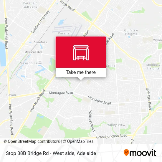 Mapa Stop 38B Bridge Rd - West side