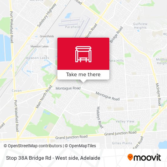 Mapa Stop 38A Bridge Rd - West side