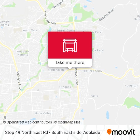 Stop 49 North East Rd - South East side map