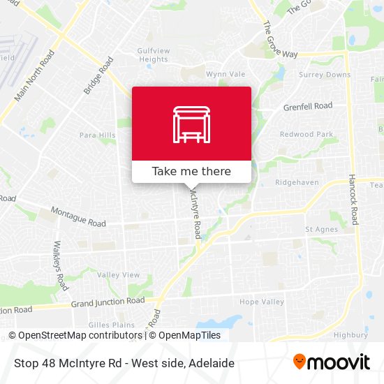 Stop 48 McIntyre Rd - West side map