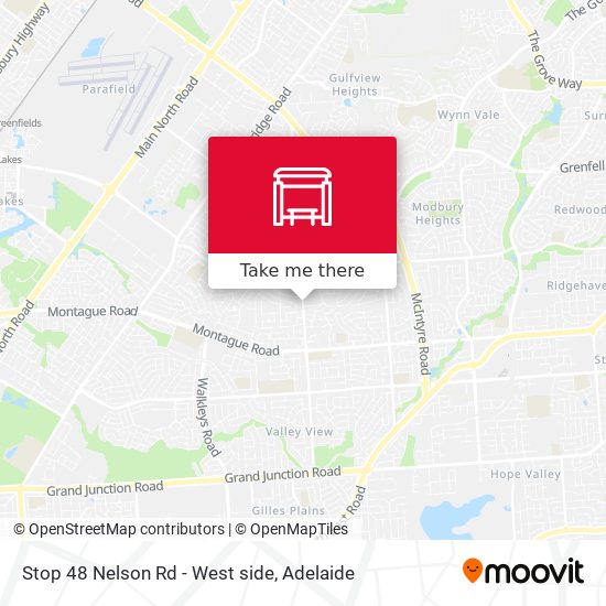 Stop 48 Nelson Rd - West side map