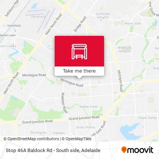 Stop 46A Baldock Rd - South side map