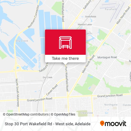 Stop 30 Port Wakefield Rd - West side map