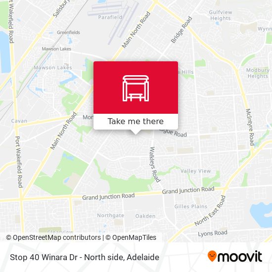 Stop 40 Winara Dr - North side map