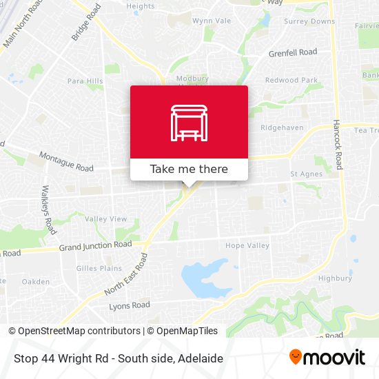 Stop 44 Wright Rd - South side map