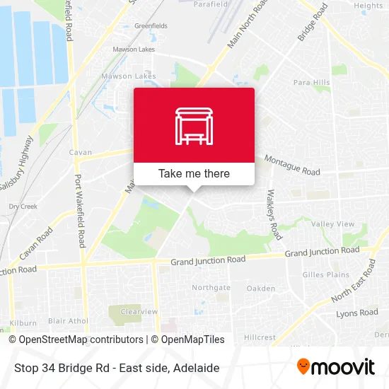 Mapa Stop 34 Bridge Rd - East side