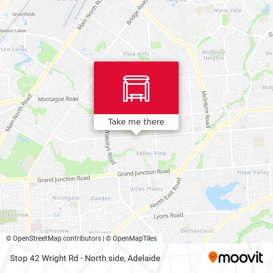 Stop 42 Wright Rd - North side map