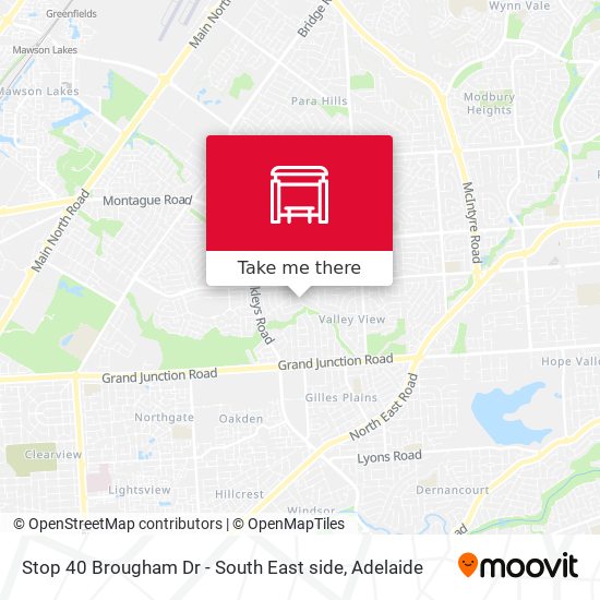 Stop 40 Brougham Dr - South East side map