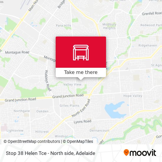 Mapa Stop 38 Helen Tce - North side