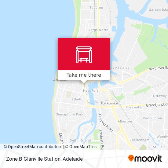 Zone B Glanville Station map