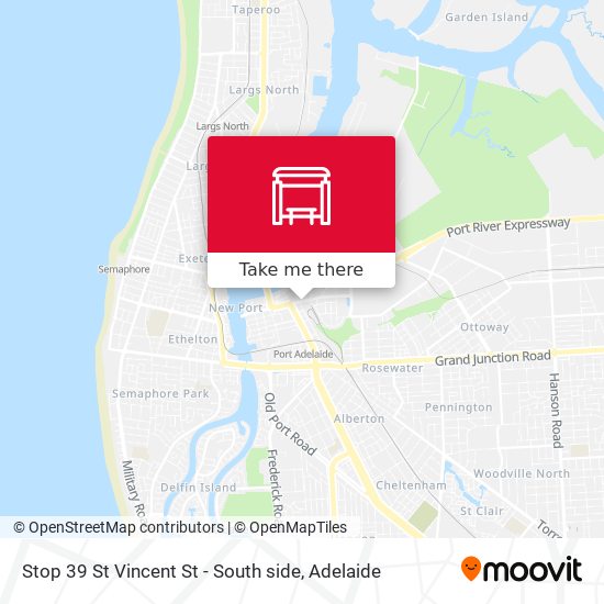 Stop 39 St Vincent St - South side map
