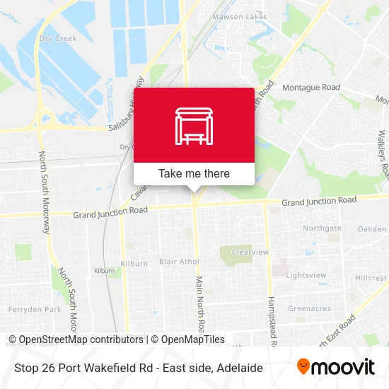 Mapa Stop 26 Port Wakefield Rd - East side