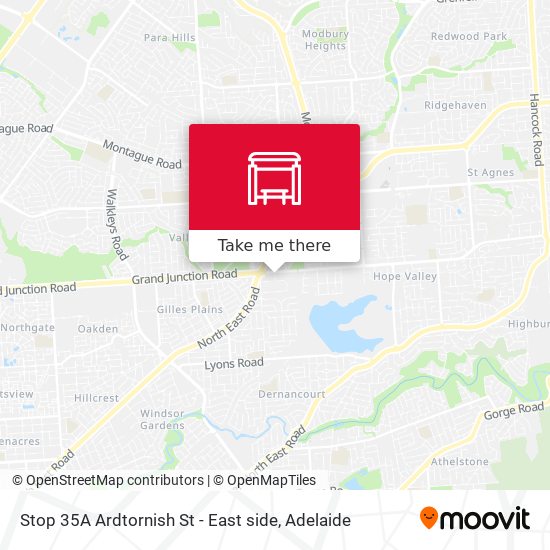 Stop 35A Ardtornish St - East side map