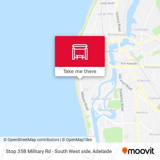 Stop 35B Military Rd - South West side map