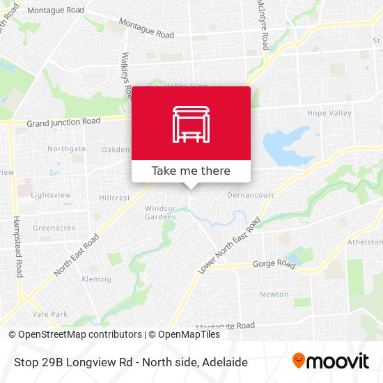 Stop 29B Longview Rd - North side map