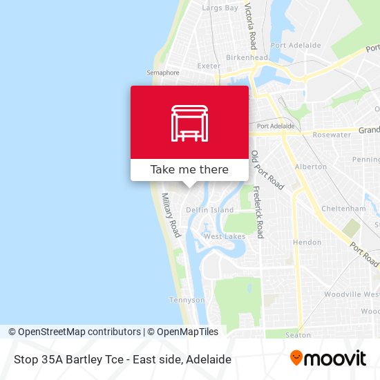 Stop 35A Bartley Tce - East side map