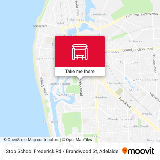 Stop School Frederick Rd / Brandwood St map