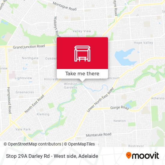 Stop 29A Darley Rd - West side map