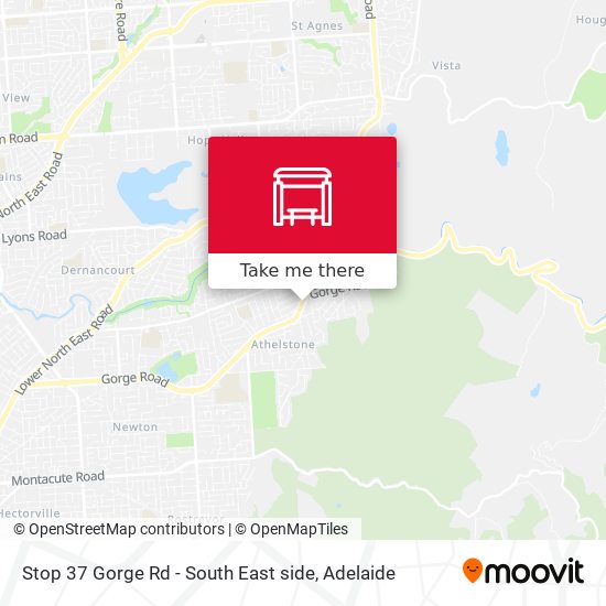 Stop 37 Gorge Rd - South East side map