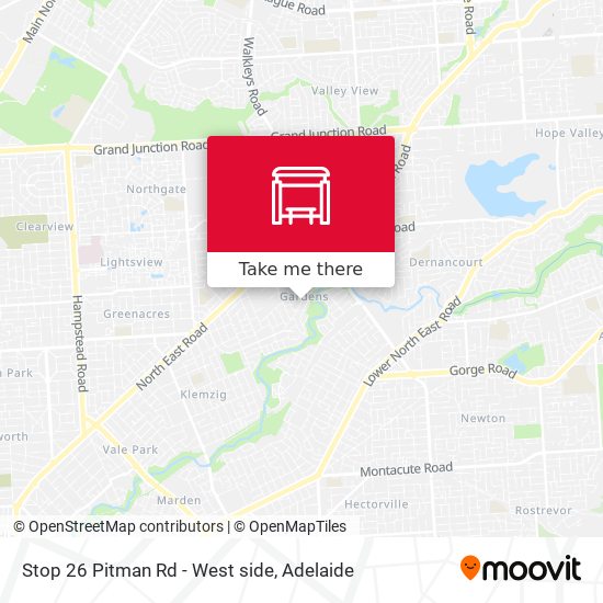 Stop 26 Pitman Rd - West side map