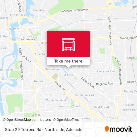 Mapa Stop 29 Torrens Rd - North side