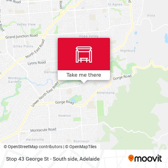 Stop 43 George St - South side map