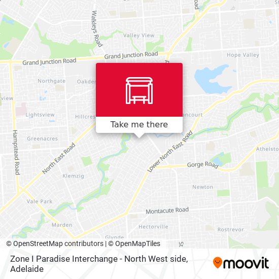 Zone I Paradise Interchange - North West side map