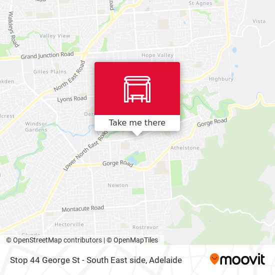 Stop 44 George St - South East side map