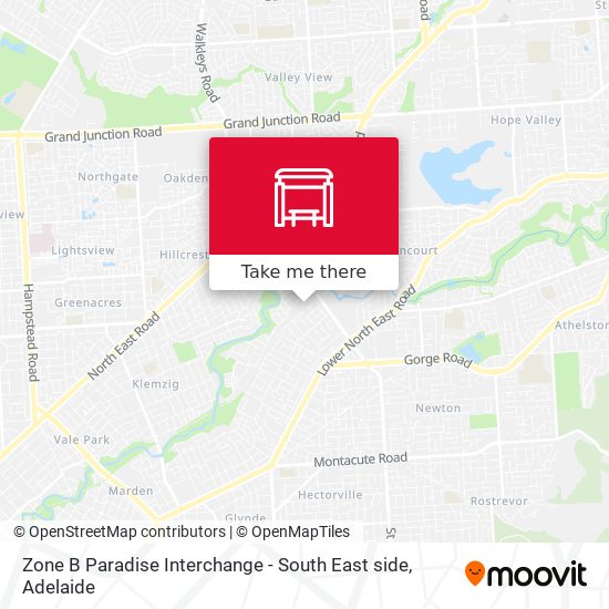 Zone B Paradise Interchange - South East side map