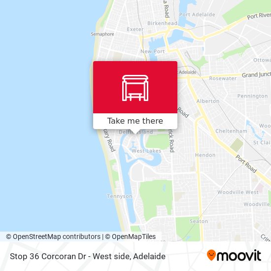 Stop 36 Corcoran Dr - West side map